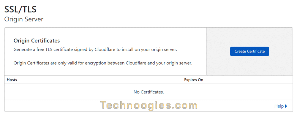 Cloudflare Origin Certificate Create Cert Fig 2