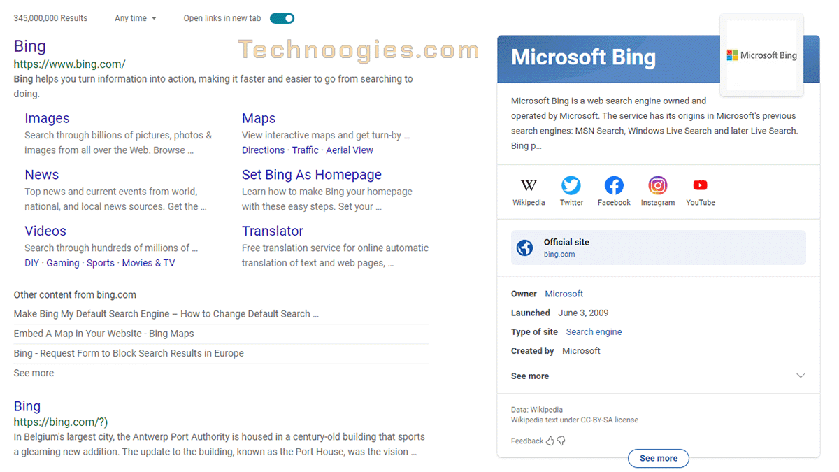 Is Bing a Thing or Just a Bing-a-ling?