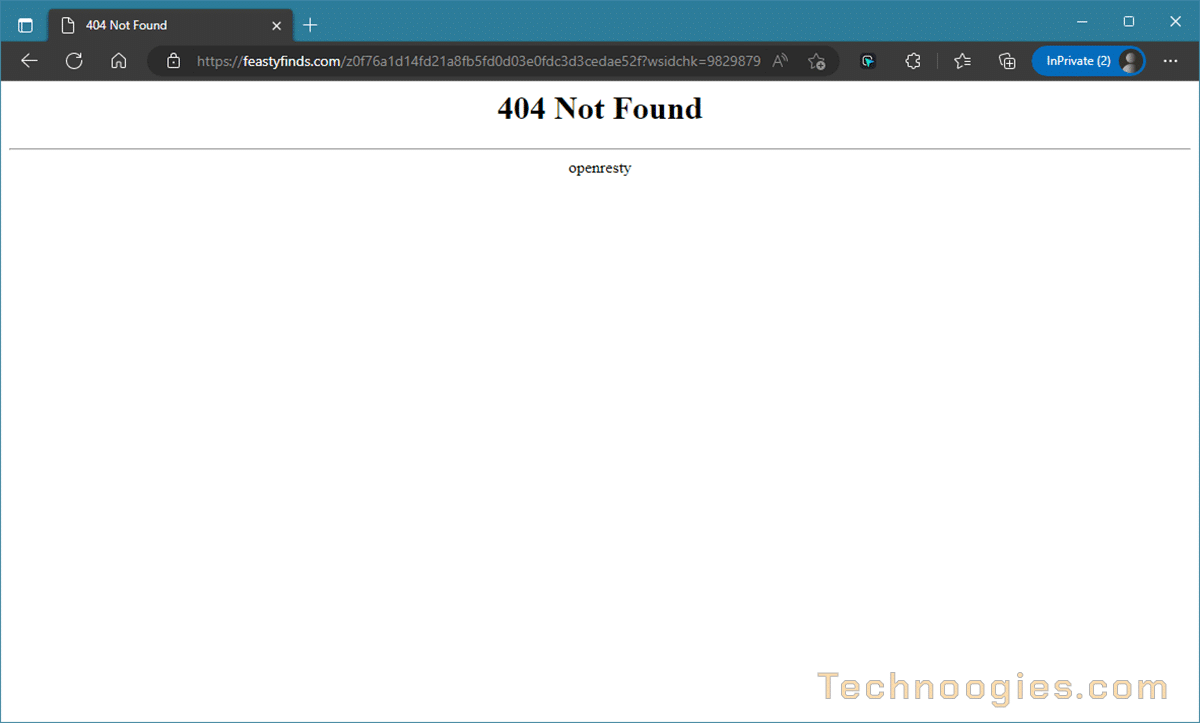 404 not found, openresty, wsidchk, Imunify360, and Cloudflare redirect error